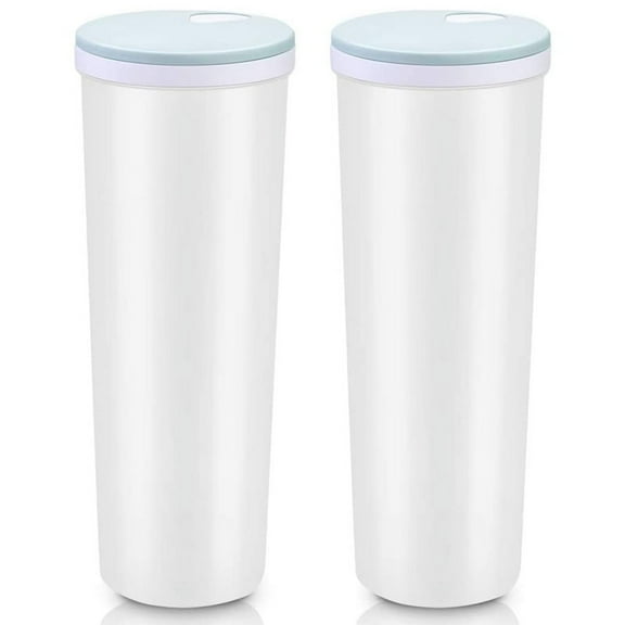 2 Pcs 2L Tall Clear Spaghetti Pasta Storage Container with Adjustable Lid,Multi-Purpose Plastic Kitchen Food Jar