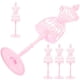 thumbnail image 3 of Doll Clothes Mannequin Plastic Stand for Storage Use 5Pcs Pink Mini Models, 3 of 4
