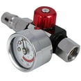 thumbnail image 3 of 2Pc 1/4 Inch Mini Air Regulator Valve Tool Small Tail Pressure Gauge 48 x 60mm with Nozzle for Tool, 3 of 8