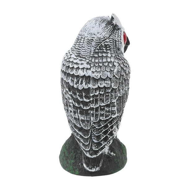 Fake Owl To Keep Birds Away, Garden Owls Plastic Red Eyes Owls Lifelike