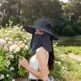thumbnail image 6 of Wide Brim Sun Hat with Detachable Face & Neck Cover, UV Protection for Outdoor Hiking Fishing,Colour as Pictured, 6 of 6