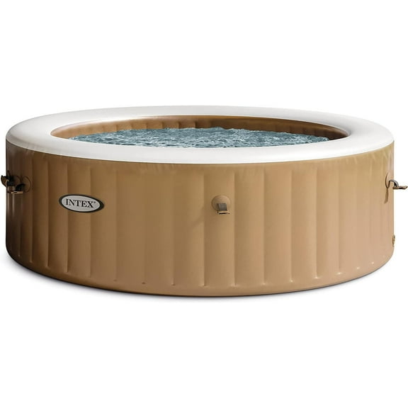 Intex 6-Person Sahara Tan Round Bubble Spa Set