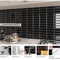 thumbnail image 4 of FunStick 30-Sheet Peel and Stick Subway Tile Backsplash for Kitchen Wall 12x12" Black Back Splash Stick on Tiles for Kitchen Bathroom Wall Tile Stickers Removable Sticky Backsplash for Shower RV Walls, 4 of 7