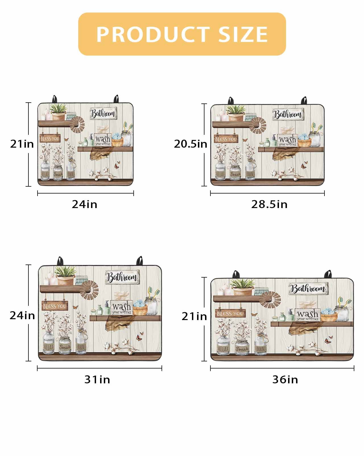 nqOlkjepod Large Induction Cooktop Protector Mat 24"x21", Vintage Cartoon Stove Top Covers for Electric Stove, Funny Wood Grain Plant Country Art Stove Burner Cover Mats, Glass Top Stove Cover