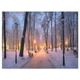 thumbnail image 2 of Jardin Mariinsky en Hiver - Impression sur Toile Photo Paysage, 2 of 3