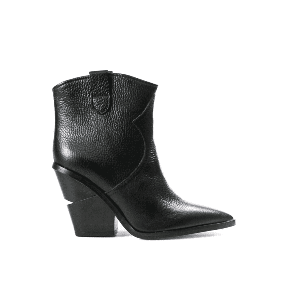 Cecelia New York - Cecelia New York KIMBAL Boots Black Leather Pointed ...