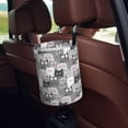 thumbnail image 5 of Fuzoiu Cats Group Print Car Trash Can,Leakproof Car Trash Can,Hanging Garbage Bin,Vehicle Trash Can, Suitable for Sedans, SUVs, MPVs & Trucks, 5 of 7
