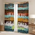 thumbnail image 2 of Feelyou Cabin Child Black Out Curtains, Adventure Camping Curtains Pack of 2 (42x63 Each), 2 of 6