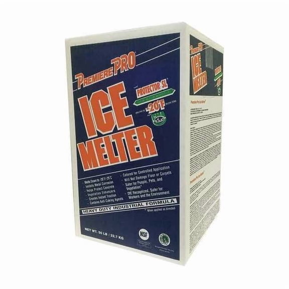 Premiere 50 lb Carton Ice Melt, Granular, -20 Degrees F, Pink SU050BX-GR