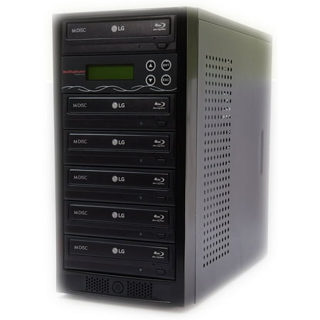 BestDuplicator Blu-Ray BD BDXL M-Disc 5 Target DVD/CD Duplicator 14X Copier Tower Replication Recorder Burner