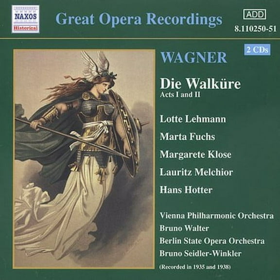 Bruno Walter - Walkure-Comp Opera - Classical - CD