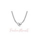 thumbnail image 3 of Studded Chain Necklace, Moments Compatible Charms & Pendants, Sterling Silver, 17.7 inches, Not a Gemstone, 3 of 3