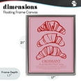 thumbnail image 4 of Stupell Industries Contemporary Croissant Breakfast Pastry Gray Floating Frame Canvas Art, 17 x 21, by Jenaya Jackson, 4 of 8