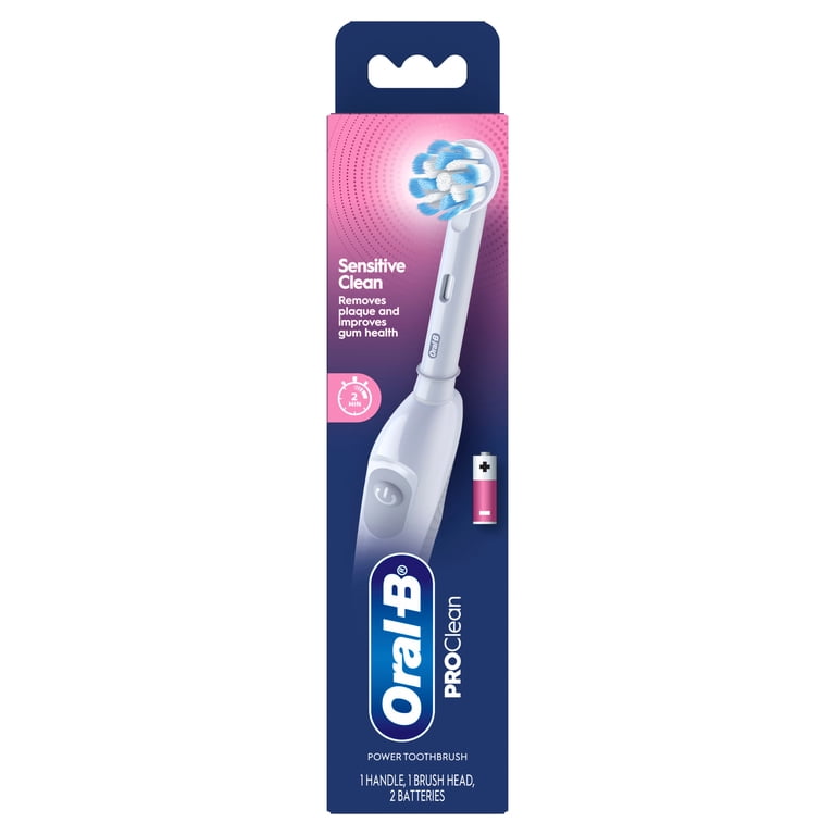 Oral-B Pro 100 Gum Care Battery Powered Toothbrush White with