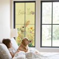 thumbnail image 2 of Easter Bunny Window Privacy Film, Yellow Rabbit Spring Flowers Leaves Rustic Plants Static Cling UV Sun Blocking Heat Control Window Tint Day and Night, Non-Adhesive One Way Privacy Cover 23.6''x59'', 2 of 7