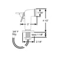 thumbnail image 3 of Scandvik Standard Straight Sprayer Black With 6 Nylon Hose 10054P, 3 of 3