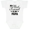 thumbnail image 3 of Inktastic My Best Friend is My Papa with Hearts Boys or Girls Baby Bodysuit, 3 of 5