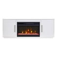 thumbnail image 1 of Pemberly Row Console de Cheminée Moderne 60 Pouces Entièrement Assemblée Blanche, 1 of 9