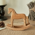 thumbnail image 5 of Hbdhejl Handmade Wooden Rocking Horse Toy Mini Desktop Rocking Horse Decoration Desktop Ornament Home Decoration, 5 of 5