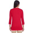 thumbnail image 4 of Devon & Jones Ladies' Perfect Fitâ„¢ Y-Placket Convertible Sleeve Knit Top, 4 of 4