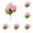 B, variant on Geranium Bush 14 Inch for Grave and Cemetery Vase, UV Protection Artificial Flowers for Outdoor Indoor Patio Garden, Realistic Silk Geraniums Begonia for Table Centerpiece, Decor, White