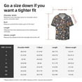 thumbnail image 7 of JUNZAN Mens Casual Button Down Shirts Short Sleeve Wildflowers Print Shirt-Medium, 7 of 7