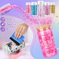 thumbnail image 3 of Snow Globe Tumbler Supplies ，25 Pcs DIY Glitter Snowglobe Cup Set– Includes 16oz Double-Wall Acrylic Tumbler, Cup Cradle, UV DTF Wraps, Craft Glitter & DIY Tools, 3 of 6