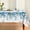 Blue, variant on Spring Tablecloth 70×70 Inch Round, Green Eucalyptus Washable Seasonal Table Cover for Party Picnic Dinner Decor