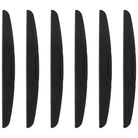 GOOHOCHY 6 Pcs Car Door Protector Edge Guards Bumper Strip Strips Cover Black