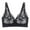 Black, variant on Padded Bralette Women Seamless Bra Feature V-Neck Soft Bra Style W-1690 Black XXL