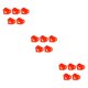 thumbnail image 1 of Wosthever 5 piezas de plumas de Navidad, cinta colorida, decoración de boda, color rojo Type1 NO1, 1 of 6