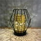 thumbnail image 2 of Lámpara De Mesa, Lámpara De Jaula De Metal Negra Moderna, Luz Led De Estilo Nórdico, Lámpara Decorativa Alimentada Por Batería Para Habitación, Para Fiesta De Mesa Interior Methold HA027259-02, 2 of 7