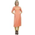 thumbnail image 4 of Bimba Peach Designer Embroidered Kurta Indian Ethnic Kurti Rayon Tunic-22, 4 of 5