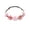 Pink, variant on UNLLLL Silk Floral Headband, Ladies Flower Hair Hoop with Small Gesang and Rose, Soft Breathable Fabric Hairband, for Wedding Photography Party Travel Accessories (White)