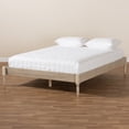 thumbnail image 6 of Baxton Studio Colette French Bohemian Antique White Oak Finished Wood King Size Platform Bed Frame, 6 of 9