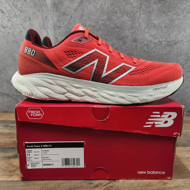 New Balance Fresh Foam X 880v14 Neo Flame Size 14 Mens Red RUnning Shoes