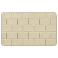 thumbnail image 1 of REGALWOVEN Memory Foam Bath Mat, Soft Absorbent Bathroom Rug Non-Slip Thick Dry Fast for Bath Rug Beige 16" x 24", 1 of 6