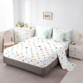 thumbnail image 5 of Homewish Vintage Flowers 7 Pieces Bedding Comforter Set for Teens Boys Girls,Retro Floral Full Bedding Set Lightweight,Geometric Plaid Grid Fitted Sheet Flat Sheet,Super Cozy Room Decor,Reversible, 5 of 8