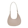 thumbnail image 4 of fenteer Women Underarm Bag Casual Fashion Medium Size with Zipper Purse Shoulder Bag Khaki, 4 of 8