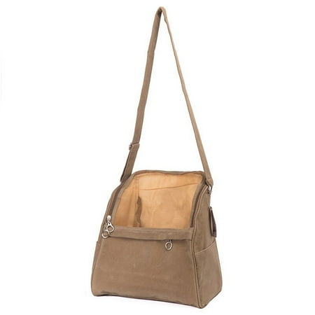 CoastaCloud Portable Comfort Pet Carrier Bag Small Animal Pet Carrier, Size 12.6"W x 7.9"D x 15.7"H Khaki