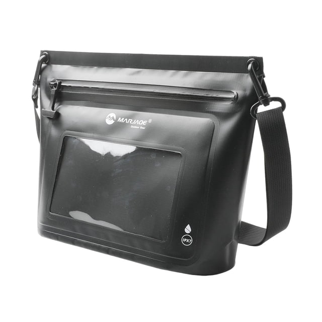 Bolsa impermeable para teléfono, práctica, portátil, ligera, para verano Negro