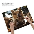 thumbnail image 2 of 500-Piece Wooden Jigsaw Puzzle for Adults - Excited Puppy Water Fun , Interlocking Pieces with Guide Letters, Holiday Gift & Home Decor, 2 of 7