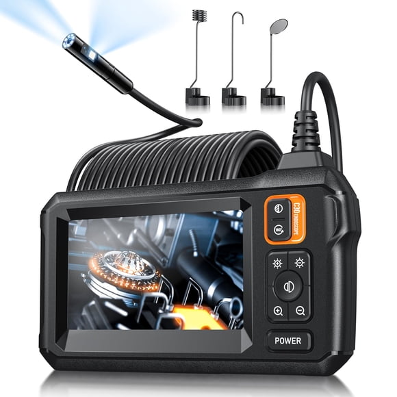 Cámara de Endoscopio MugEasy de Doble Lente 4.3" HD con Cable de 10 m Impermeable