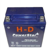 PowerStar  Replacement Battery for YTX16-BS-1, FTH16-BS-1, FTZ16-BS-1, CYTX16-BS-1, UTX16-1, XTAX16-BS-1, X16-BS-1, 12V16-B