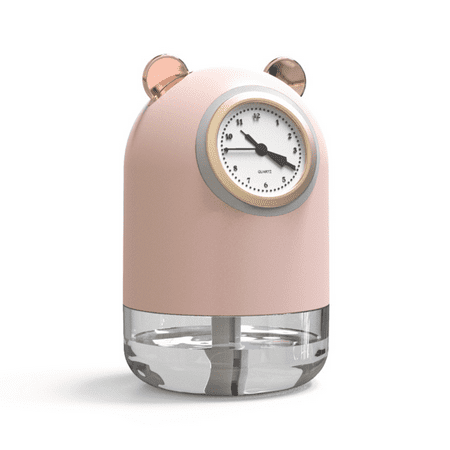 

Small Portable Cute Clock Household Humidifier Fine Mist Soft Office And Room Table. Soft Night Light Can Be Used As A Gift Suitable For Children Women