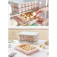 thumbnail image 3 of 2 Pcs Deviled Egg Containers with Lid, 24 Eggs Plastic Deviled Egg Holder Storage Container for Fridge, Reusable Devil Egg Tray Platter Countertop Easter Camping Refrigerator Supplies, 3 of 6