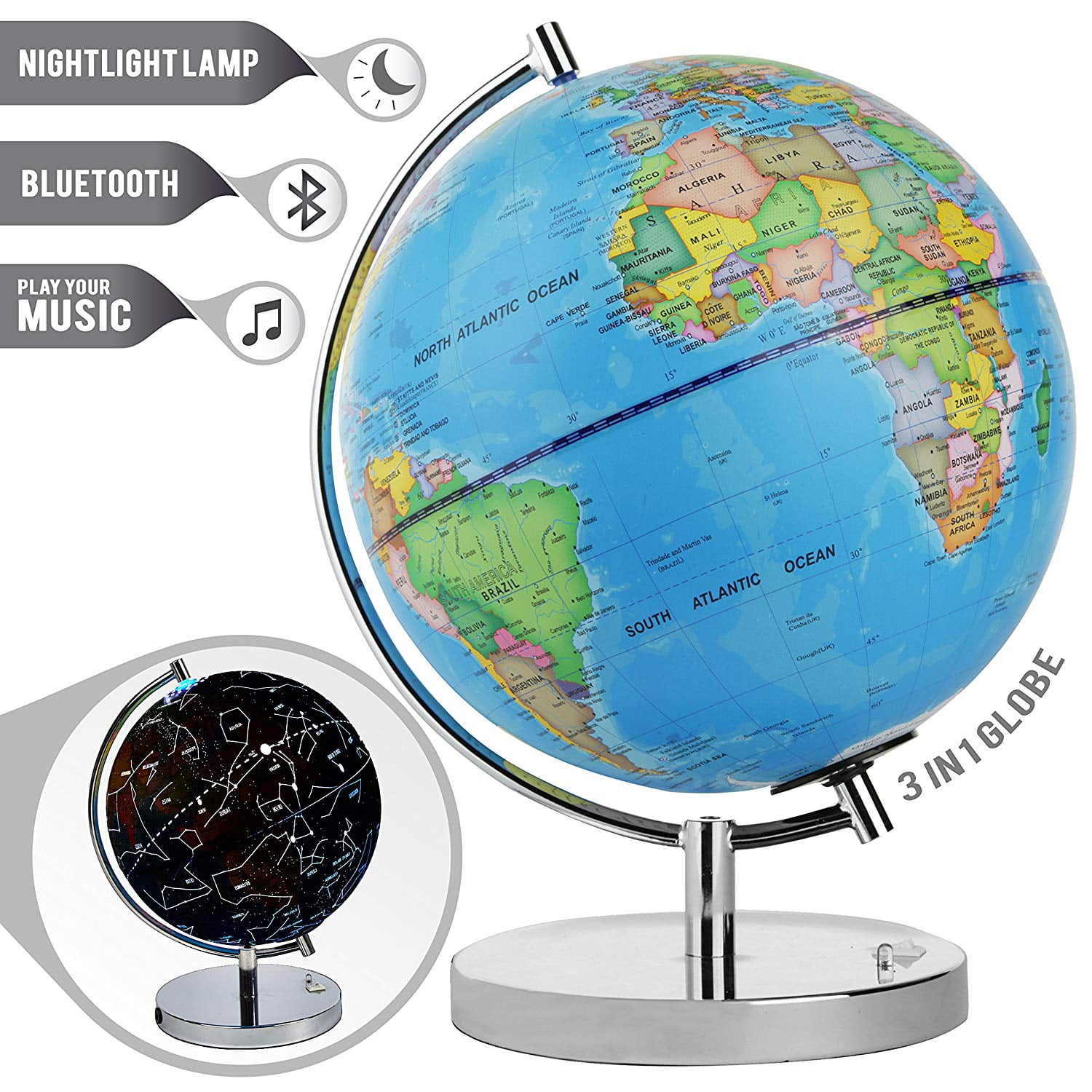 globe wireless light up speaker
