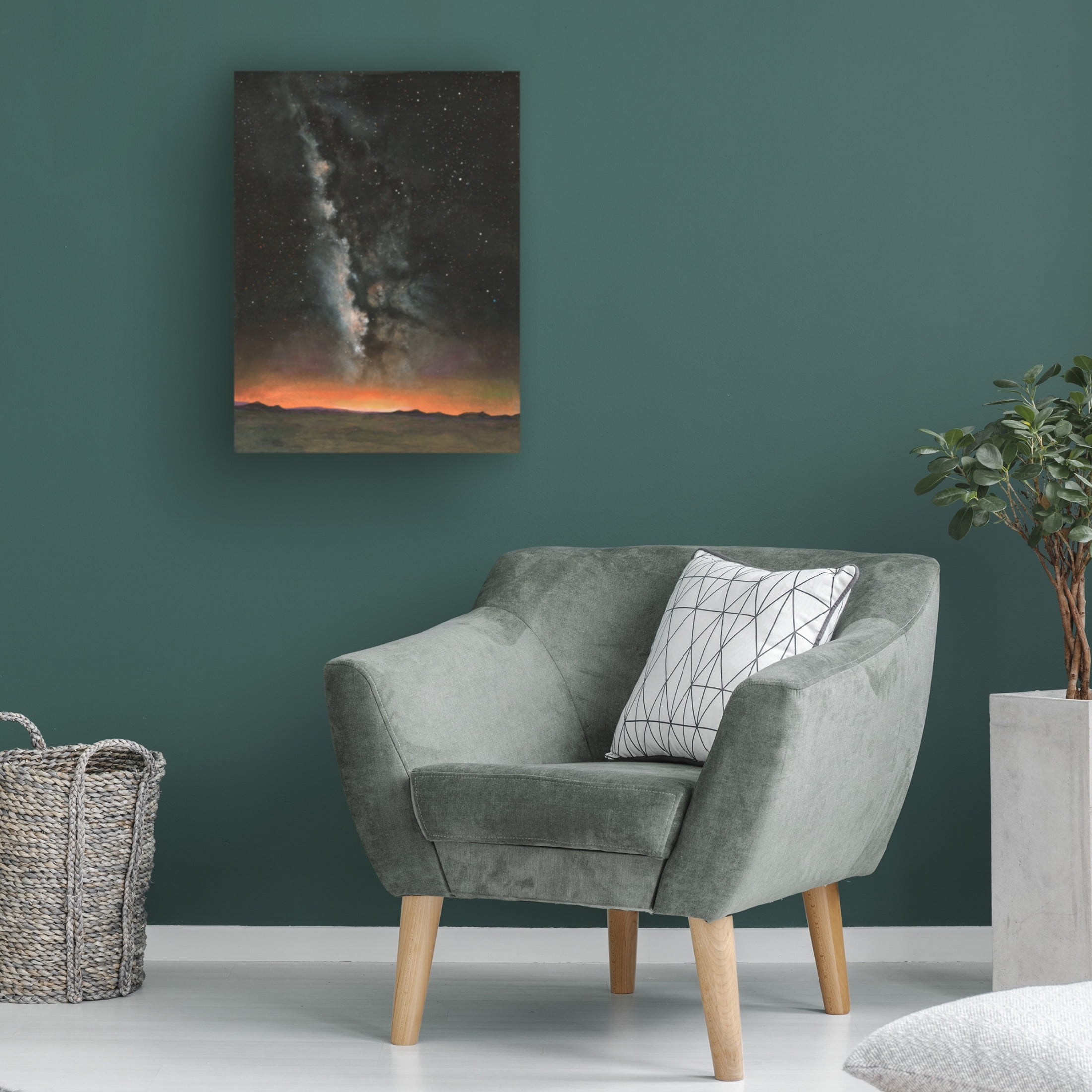 Canvas Wall Art - Michael Willett 'Milky Way Exposure I' Wall Art for Living Room, Bedroom, or Office Décor by Trademark Fine Art - 35 x 47 Inches