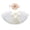 01-WhiteG(fit 23in goose), variant on SHENGXINY Porch Goose Outfit, Thin Tulle Tutu Rhinestone Flower Set Goose Clothes for Lawn Courtyard Patio Home Decor