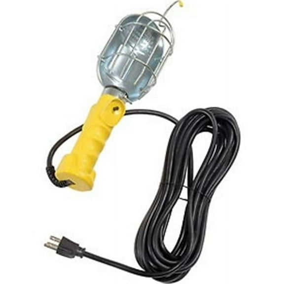 Yellow Standard Trouble Light, 25 ft. - 18 by 3 GA